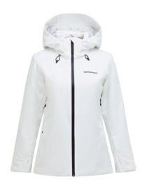 Ski Jacket Peak Performance Women Anima HIPE 2L Insulated Shell Jacket Offwhite