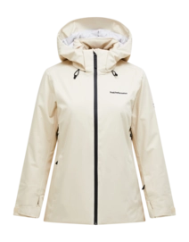 Ski Jacket Peak Performance Women Anima HIPE 2L Insulated Shell Jacket Sand Fog