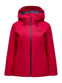 Ski Jacket Peak Performance Women Anima HIPE 2L Insulated Shell Jacket Tech Burgundy