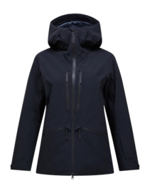 Ski Jas Peak Performance Women Whitelight APX Hipe Shell Jacket Black