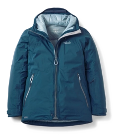 Ski Jas Rab Women Optical Down Jacket Tempest Blue