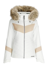 Ski Jas Spyder Women Primrose Jacket White Regular Fit