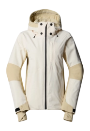 Ski Jas The North Face Women Lenado Jacket White Dune/Gravel