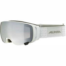 Masque de Ski Alpina Double Jack Mag Q-Lite White Gloss S1 + Mirror Black