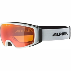 Masque de Ski Alpina Double Jack Planet Q-Lite White Matt Rainbow