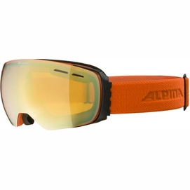 Masque de Ski Alpina Granby Q-Lite Black Pumpkin Matt Gold
