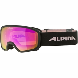 Skibril Alpina Kids Scarabeo Jr Q-Lite Black Rose Matt Rose