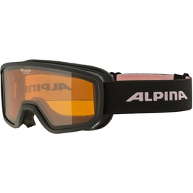 Ski Goggles Alpina Scarabeo S Black Rose Matt Orange