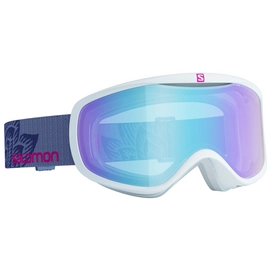 Skibrille Salomon Sense White Art Low Light Light Blue Damen