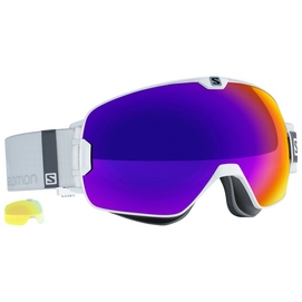 Skibril Salomon Xmax White Solar Infrared + Xtra Lens