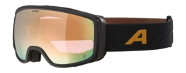 Skibril Alpina Unisex Bivio Q Black/Gold Matt Quattroflex