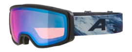 Skibril Alpina Unisex Bivio Q-Lite Black/Blue Matt Fogstop
