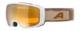 Skibril Alpina Unisex Bivio Q-Lite White/Earth Matt Fogstop