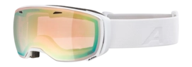Skibril Alpina Unisex Estetica Qv White Gloss Mirror Gold QuattroVarioflex
