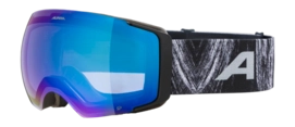 Skibril Alpina Unisex Falera Mag Q Black/Glacier Matt Blue Quattroflex