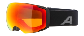 Skibril Alpina Unisex Falera Mag Q-Lite Black Matt Mirror Red Fogstop