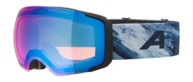 Skibril Alpina Unisex Falera Mag Q-Lite Black/Blue Matt Mirror Blue Fogstop