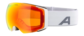 Skibril Alpina Unisex Falera Mag Q-Lite White Matt Mirror Red Fogstop