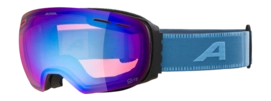 Skibril Alpina Unisex Granby Q-Lite Black/Smoke/Blue Matt Fogstop