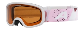 Skibril Alpina Kids Piney 2.0 White/Rose Matt Fogstop