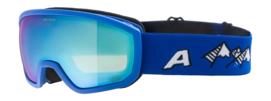 Skibril Alpina Kids Scarabeo Jr. Q-Lite Blue Matt Fogstop