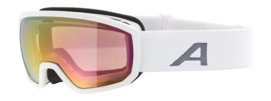 Skibril Alpina Kids Scarabeo Jr. Q-Lite White Matt Sferische lens