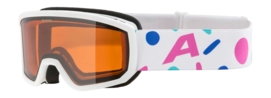Skibril Alpina Kids Scarabeo Jr. White/Rose Matt Doubleflex Hicon