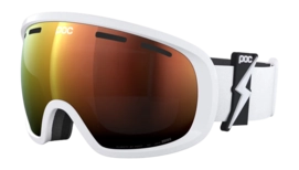 Skibril POC Unisex Fovea Blixten White/Partly Sunny Orange