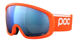 Skibril POC Unisex Fovea Mid Zink Orange/Partly Sunny Blue Wide Fit Clarity