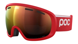 Skibril POC Unisex Fovea Wide Fit Prismane Red/Partly Sunny Orange Clarity