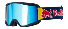 Skibril Red Bull NEON-03BL3 Blue Smoke With Blue Mirror