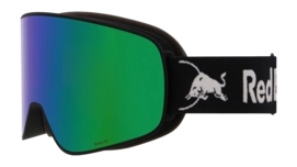 Skibril Red Bull RUSH-18GR3 Black Brown With Green Mirror