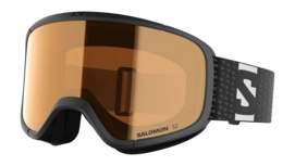 Skibril Salomon Kids Lumi Access Black / Tonic Orange 26 Cilindrische lens