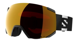 Skibril Salomon Unisex Radium Black / Mid Red 26 Sferische lens