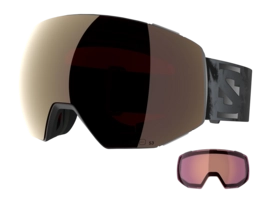 Skibril Salomon Unisex Radium Prime Sigma Black / Gun Metal / Light Blue (+ Extra Lens) Sferische lens