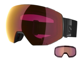 Skibril Salomon Unisex Radium Prime Sigma Black / Poppy Red (+ Extra Lens)