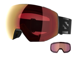 Skibril Salomon Unisex Radium Prime Sigma Photochromic Black / Poppy Red (+ Extra Lens) Anti Fog+