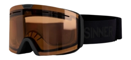 Skibril Sinner Heren Arc Trans+ Matte Black Double Trans+ Flash Mirror Orange To Smoke Vent