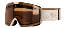 Skibril Sinner Unisex Arc Trans+ Matte Light Grey Double Trans+ Flash Mirror Orange To Smoke Vent