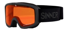 Skibril Sinner Duck Mountain Junior Matte Black Double Full Orange Mirror 25