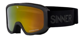 Skibril Sinner Junior Duck Mountain Matte Black Double Full Red Mirror 25