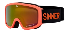 Skibril Sinner Junior Duck Mountain Matte Orange Neon Double Full Orange Mirror
