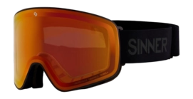 Skibril Sinner Unisex Snowghost Matte Black Double Sintrast-Trans+ 25