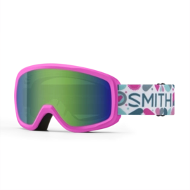 Skibril Smith Kids Snowday Vivid Pink Hearts Green Sol-X Mirror Fog-X