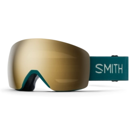 Skibril Smith Unisex Skyline Malachite ChromaPop Sun Black Gold Mirror Sferische lens
