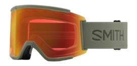Skibril Smith Unisex Squad XL Fatigue Green ChromaPop Everyday Red Mirror Fog-X