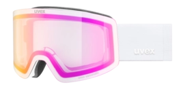 Skibril Uvex Unisex Provoqe V White Matt/Pink Clear
