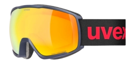 Skibril Uvex Unisex Victorious Small CV Dusk Blue Matt/Orange Yellow