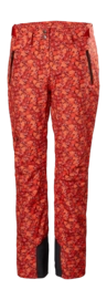 Skibroek Helly Hansen Women Legendary Insulated Pant Red Flower AOP Small Regular Fit
