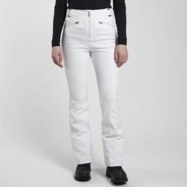 Skibroek KJUS Women Core Embrace White Pants Long Slim Fit